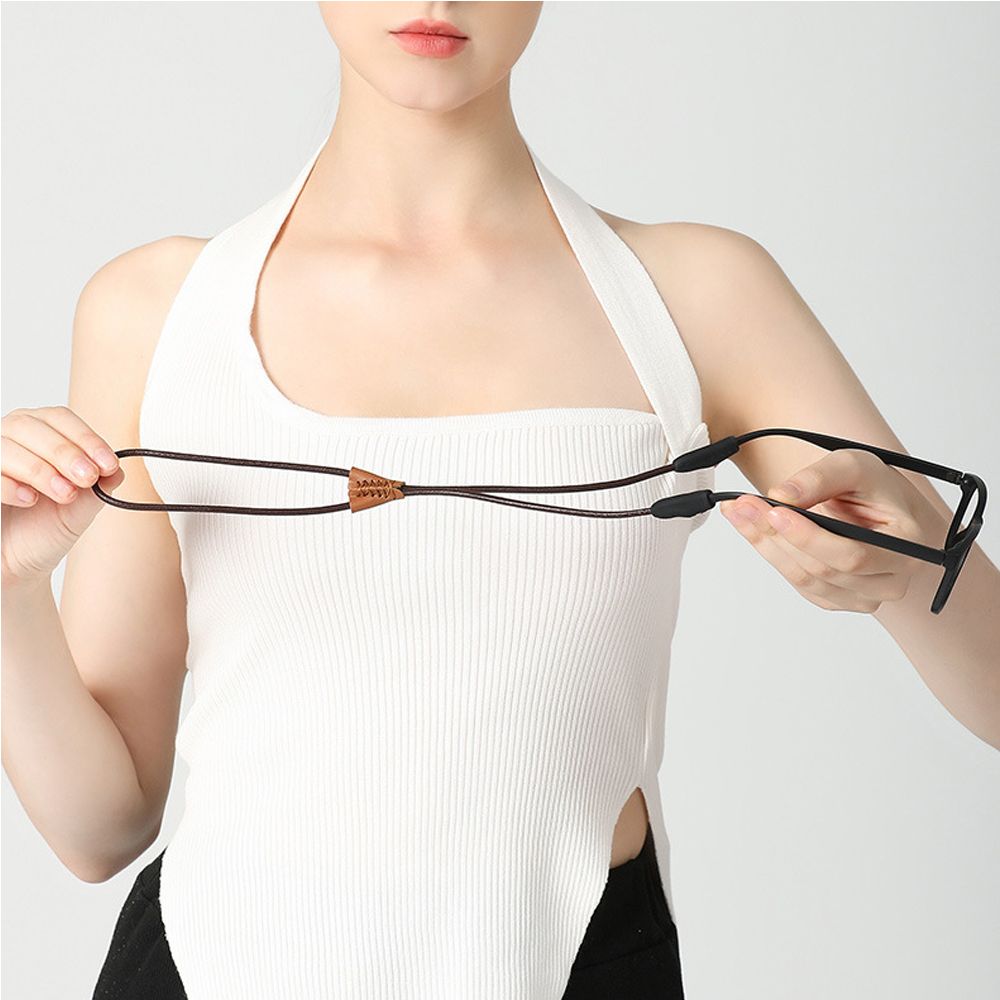 Sunglass Retainer Cord - Cordão de Couro para Óculos Anti-Perda,