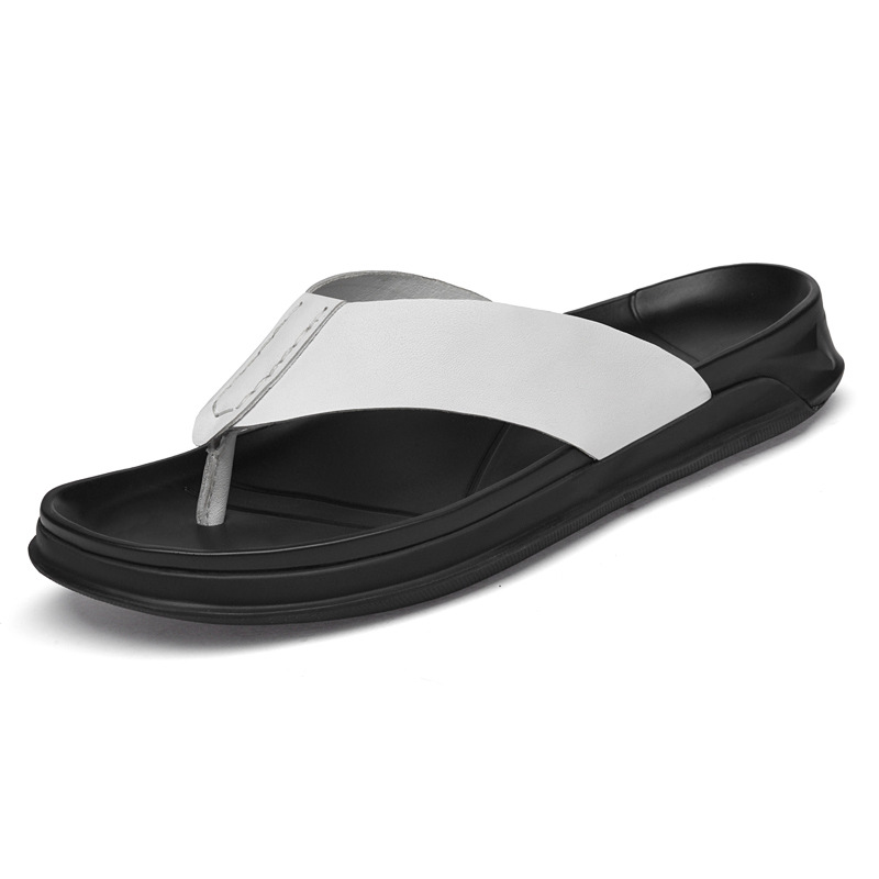 Flip Flop Leather Men - Sandálias masculinas de verão em couro
