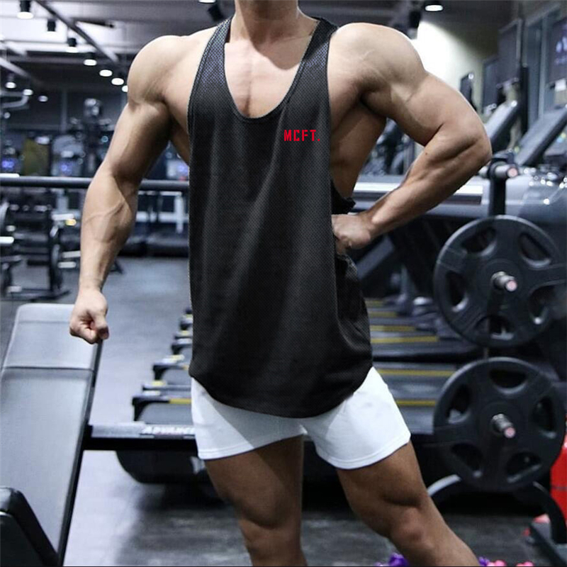 Tank Top Muscle - Novo masculino stringer y voltar topos