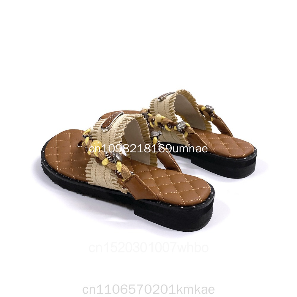 Novas Sandálias Femininas Retr - Flip Flop Leather Men avaliação e preço