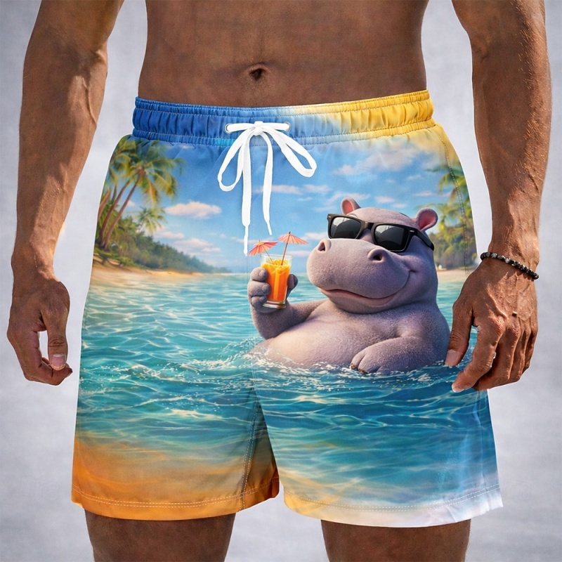 Calções de banho com estampa d - Trunks Board Surf avaliação e preço