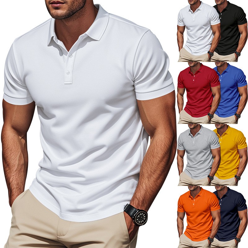 Camisa Casual Slim Fit de Mang - Polo Shirt Pique avaliação e preço
